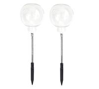 Chicken Feeder - No Waste 2 pezzi Outdoor Chicken Feeder with Stake | Hen Feeding Refillable Movable Hens Trough for Poultry Field Exercise Farm Garden Shed