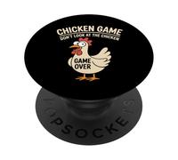 Chicken Game Don't-Look At The Chicken Funny Chicken Humor PopSockets PopGrip Adesivo