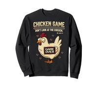 Chicken Game Don't Look At The Chicken Funny Gamer Pixel Art Felpa