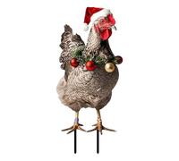 Chicken Garden Stakes, Decorative Yard Signs, Acrylic Garden Decor, Holiday Yard Stakes, Lawn Ornaments Garden Art, Charming Animal Garden Stake Decor for Festive Displays