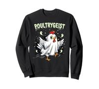 Chicken Ghost Poultrygeist Halloween Costume Farmer Felpa