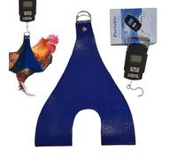 Chicken Holder Sling, Weighing Small Animals, Hen Lifting Sling, Weight Scale, Hangable Scale Poultry Care, Perfect for Hens and Chickens (Red, Blue)