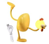 Chicken Lamp - Nursery Nightlight, 3 Level Dimmable Flexible Joints Desk ,Rechargeable Silicone Night Light Dimmable Cute Light Up,Accessories For Bedroom Kitchen Reading Corner Adults Kids Bedside Ta