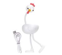 Chicken Lamp - Nursery Nightlight, 3 Level Dimmable Flexible Joints Desk ,Rechargeable Silicone Night Light Dimmable Cute Light Up,Accessories For Bedroom Kitchen Reading Corner Adults Kids Bedside Ta