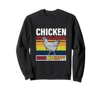 Chicken Make Me Happy Vintage Chickens Farmer Fun Gift Felpa