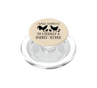Chicken Mom I Raise Chickens I'm Litterally a Chicken Tender PopSockets PopGrip per MagSafe