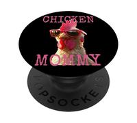 Chicken Mommy Pollo Mamma Allevatore di Pollame Allevatore PopSockets PopGrip Adesivo