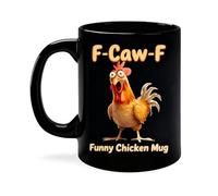 Chicken Mug - Funny Ceramic Coffee Cup With Handle | Cute Animal Print Milk Cup Drinkware For Office Restaurant Hotel Teachers Students Collectors Birthday Gift