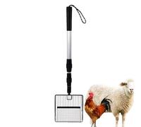 Chicken Poop Scooper, Stretchable Litter Sifter Tool, Coop Cleaning Accessory, Durable Shovel for Separating Waste from Sand, Easy Maintenance Solution, Ideal for Backyard Poultry Care