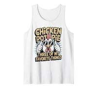 Chicken Pot Pie Farm Umorismo Divertente Pollo Risata Canotta