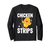 Chicken Pun Joke Funny Pollo Pole Dance Strisce di Pollo Maglia a Manica