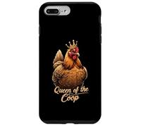Chicken Queen of the Coop Funny Hen Custodia per iPhone 7 Plus/8 Plus