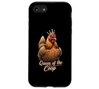 Chicken Queen of the Coop Funny Hen Custodia per iPhone SE (2020) / 7 / 8
