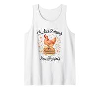 Chicken Raising And Jesus Praising Farmhouse Watercolor Canotta