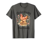Chicken Raising And Jesus Praising Farmhouse Watercolor Maglietta