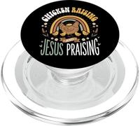 Chicken Raising And Jesus Praising PopSockets PopGrip per MagSafe