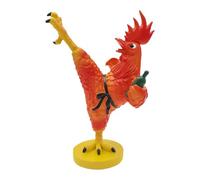Chicken Statues, Abstract Collectible Kung Fu Rooster Statues, 7.87 Inches Resin Indoor Table Decor Kung Fu Chicken Sculpture for Living Room, Bedroom, Shelf, Table, Study, Nursery, Bedside Display