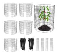 Chicken Wire Plant Cover - Chicken Wire Cloche, Metal Protection Guard, 15pcs Mesh Plant Protection Cage Net | 12-inch Metal Mesh | Prevent Animals from Eating Tomatoes Roses Fruit Plants