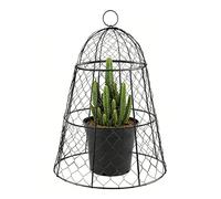 Chicken Wire Plant Covers Protectors - Plant Protector Cover Chicken Wire Cloche, Protector Cover Black Metal Garden Cloche Dome For Plants, Metal Plant's Cover's For Gardeners Family Friends Enthusia