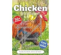 Chicken Word Search Puzzle Book: Word Searches with Easy to Read Print about Chickens, Poultry, Farmers and More | 6x9 inches, 110 pages | 50+ Puzzles ... Gift for Vacations, Holidays and Spare Times