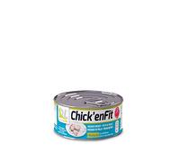 CHICK'ENFIT Petto di pollo in scatola senza additivi, a basso contenuto di grassi e con il 26% di pro4teine 155gr (100gr sgocciolato) (Natural)