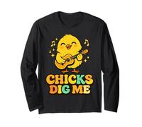 Chicks Dig Me Easter - Chitarra per Bambini, Happy Easter, Divertente Maglia a Manica