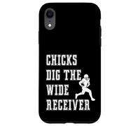 Chicks Dig The Wide Receiver - Giocatore Divertente Graphic Saying Custodia per iPhone XR
