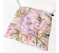 Chickw11 Cuscino Sedia Cucina Set da 2 Pezzi, Cuscini per Sedia Antiscivolo con Corde, Morbido Confortevole Cuscini Coprisedia per Ufficio Giardino Patio Pranzo Soggiorno (Rosa,40x40cm)