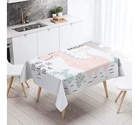 Chickw11 Tovaglie da Tavolo Impermeabile Rettangolare, Antimacchia Antipolvere da Tavolino Cucina Tavolo da Giardino Decorazione Stampa di Dinosauri (Cartone Animato,60x60cm)