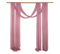 Chickwin 16 Colori Drappeggio di Arco Nozze, Esterno Arco Matrimonio, Tulle Tenda in Chiffon, Drappeggio per Arco Nuziale, Sfondo Decorazioni Matrimonio Cerimonie Feste (Bean,75x600cm)