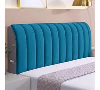 Chickwin Addensamento Copri Testata Letto Elastica, Copertura per Testiera Letto Singolo Matrimoniale, Fodera Testiera Letto Universale All-Inclusive, Copertura per Testiera (Turchese,180cm)