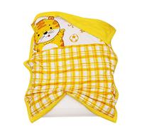Chickwin Bambino Trapuntino Copriletto Singolo, Coperta Estivo Trapunta Trapuntato in Animale Frutta Stampa Reversibile Coperta Letto Leggera per Camera da Letto (Tigre Plaid,120x150cm)