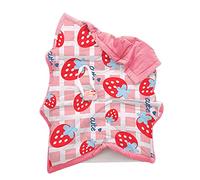 Chickwin Bambino Trapuntino Copriletto Singolo, Coperta Estivo Trapunta Trapuntato in Animale Frutta Stampa Reversibile Coperta Letto Leggera per Camera da Letto (Fragola Rossa,120x150cm)