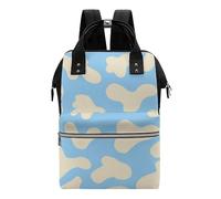 Chickwin Borsa Zaino Fasciatoio Neonato, Grande Capacità Zainetto Multifunzione di Viaggio Borsa per Pannolini, Maternità Baby Changing Bag Borsa Bebè per Mamma e Papà (macchie di mucca 2,28x40x18cm)