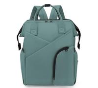 Chickwin Borsa Zaino Fasciatoio Neonato, Grande Capacità Zainetto Multifunzione di Viaggio Borsa per Pannolini, Maternità Baby Changing Bag Borsa Bebè per Mamma e Papà (verde,27x40x19cm)