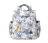 Chickwin Borsa Zaino Fasciatoio Neonato, Grande Capacità Zainetto Multifunzione di Viaggio Borsa per Pannolini, Maternità Baby Changing Bag Borsa Bebè per Mamma e Papà (Bianco,28x34x11.5cm)
