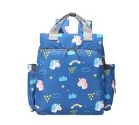 Chickwin Borsa Zaino Fasciatoio Neonato, Grande Capacità Zainetto Multifunzione di Viaggio Borsa per Pannolini, Maternità Baby Changing Bag Borsa Bebè per Mamma e Papà (blu,28x34x11.5cm)