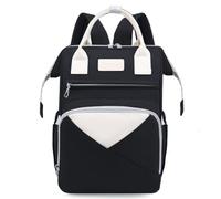 Chickwin Borsa Zaino Fasciatoio Neonato, Grande Capacità Zainetto Multifunzione di Viaggio Borsa per Pannolini, Maternità Baby Changing Bag Borsa Bebè per Mamma e Papà (Nero,38x26x18cm)