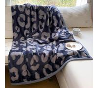 Chickwin Coperta Flanella, 7 TOG Coperta Plaid Calda Invernale Copriletto Microfibra Morbida Confortevole per Letto Divano, Singolo Matrimoniale Una Piazza e Mezza (Stampa Leopardo,180x200cm)