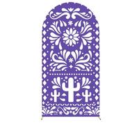 Chickwin Copertura per Archi Nuziali 3D Motivo a Cactus (Viola,6.6FT)