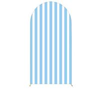 Chickwin Copertura per Archi Nuziali 3D Motivo a Righe (Blu,6FT)