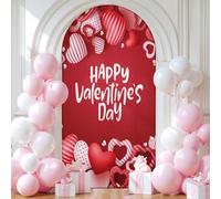 Chickwin Copertura per Archi Nuziali San Valentino (Rosso 8,6.6FT)