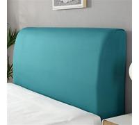 Chickwin Copertura per Testiera Letto Singolo Matrimoniale,Seta di latte Tinta Unita Copritestata Universale Elastica All-Inclusive,Copertura per testiera per Camera da Letto Lavabile (Turchese,180cm)