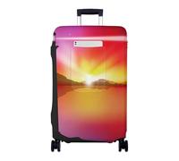 Chickwin Copri Valigia con Tasche, Coprivaligia Grande, Coprivaligia Elastico, Bagaglio da Viaggio Copertura, per Business/Bagagli, 18-32 Pollici, Stampa del Faro (Aurora boreale,L)