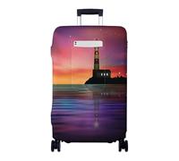 Chickwin Copri Valigia con Tasche, Coprivaligia Grande, Coprivaligia Elastico, Bagaglio da Viaggio Copertura, per Business/Bagagli, 18-32 Pollici, Stampa del Faro (Pensieri di famiglia,XL)