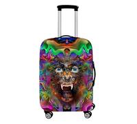 Chickwin Copri Valigia, Coprivaligia Grande, Coprivaligia Elastico, Bagaglio da Viaggio Copertura, per Business/Bagagli, 18-32 Pollici, Stampe per Animali (Animale terrificante,L)