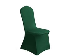 Chickwin Coprisedia per Matrimonio, Fodere Coprisedie Matrimoni in Spandex Elasticizzato Universale Lavabile Protezione per Sedie per Decorazione Feste Cerimonie (Verde scuro,4 Pezzi)