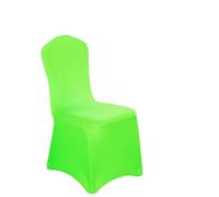 Chickwin Coprisedia per Matrimonio, Fodere Coprisedie Matrimoni in Spandex Elasticizzato Universale Lavabile Protezione per Sedie per Decorazione Feste Cerimonie (Verde Fluorescente C,4 Pezzi)