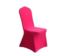 Chickwin Coprisedia per Matrimonio,Fodere Coprisedie Matrimoni in Spandex Elasticizzato Universale Lavabile Protezione per Sedie per Decorazione Feste Cerimonie (Rosso rosa,4 Pezzi)