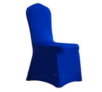 Chickwin Coprisedia per Matrimonio, Fodere Coprisedie Matrimoni in Spandex Elasticizzato Universale Rimovibile Lavabile Protezione per Sedie per Feste Cerimonie (Blu Reale B,1 Pezzo)
